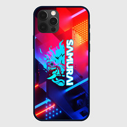 Чехол для iPhone 12 Pro Max Samurai neon game, цвет: 3D-черный