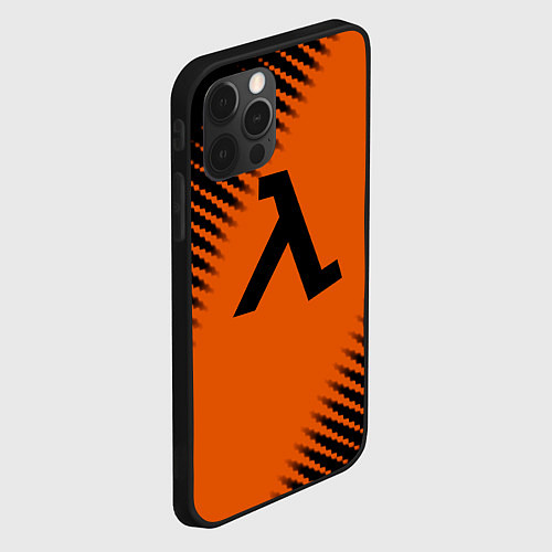 Чехол iPhone 12 Pro Max Half life orange box / 3D-Черный – фото 2