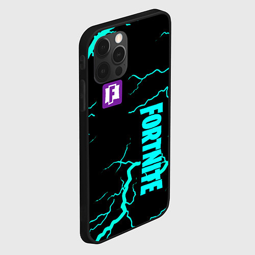 Чехол iPhone 12 Pro Max Fortnite storm games / 3D-Черный – фото 2