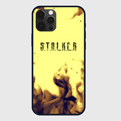 Чехол для iPhone 12 Pro Max Stalker fire retro, цвет: 3D-черный