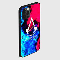 Чехол для iPhone 12 Pro Max Assassins Creed fight fire, цвет: 3D-черный — фото 2