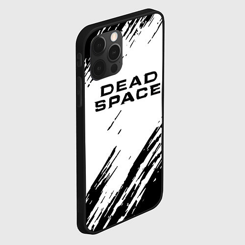 Чехол iPhone 12 Pro Max Dead space чёрные краски / 3D-Черный – фото 2