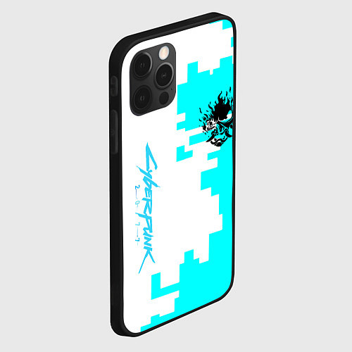 Чехол iPhone 12 Pro Max Cyberpunk 2077 gamer / 3D-Черный – фото 2