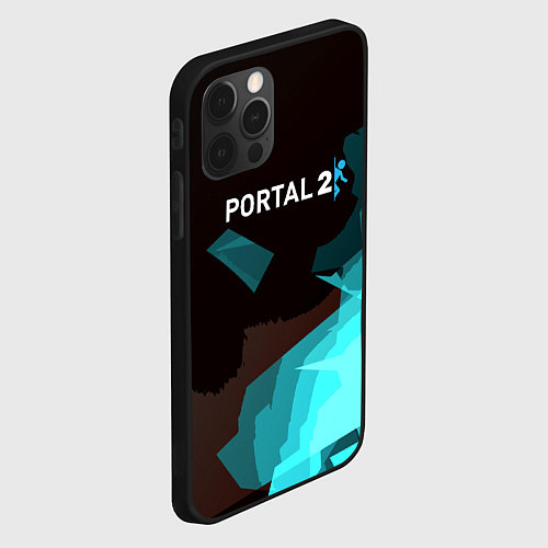Чехол iPhone 12 Pro Max Portal abstraction game valve / 3D-Черный – фото 2
