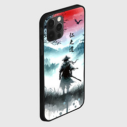 Чехол для iPhone 12 Pro Max Japanese samurai - ghost of Tsushima, цвет: 3D-черный — фото 2