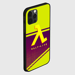 Чехол для iPhone 12 Pro Max Half life geometry valve logo, цвет: 3D-черный — фото 2