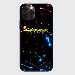 Чехол для iPhone 12 Pro Max Огненная лава и вода киберпанк, цвет: 3D-черный