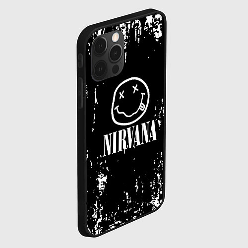 Чехол iPhone 12 Pro Max Nirvana teddy / 3D-Черный – фото 2