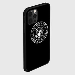 Чехол для iPhone 12 Pro Max Ramones logo rock, цвет: 3D-черный — фото 2