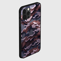 Чехол для iPhone 12 Pro Max Камуфляж-грязь, цвет: 3D-черный — фото 2