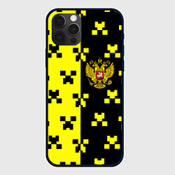 Чехол для iPhone 12 Pro Max Minecraft Russia, цвет: 3D-черный