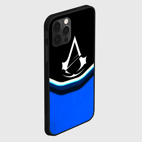 Чехол iPhone 12 Pro Max Assassins Creed logo abstergo / 3D-Черный – фото 2