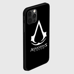 Чехол для iPhone 12 Pro Max Assassins Creed logo game, цвет: 3D-черный — фото 2