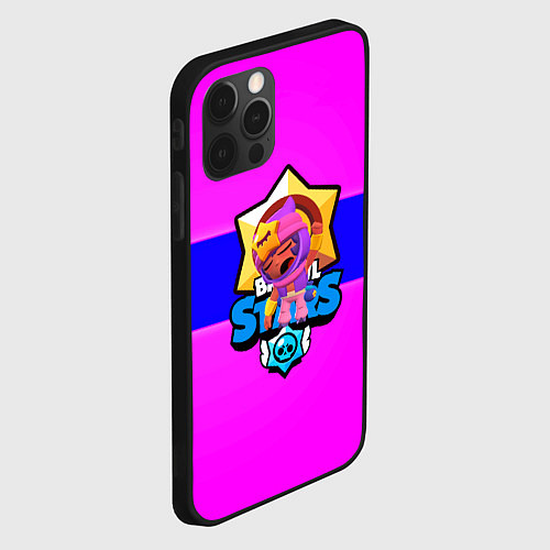 Чехол iPhone 12 Pro Max Brawl stars sandy / 3D-Черный – фото 2