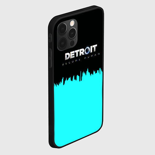 Чехол iPhone 12 Pro Max Detroit become human rk800 / 3D-Черный – фото 2