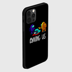 Чехол для iPhone 12 Pro Max Among us game, цвет: 3D-черный — фото 2