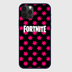 Чехол для iPhone 12 Pro Max Fortnite snowflake pattern, цвет: 3D-черный