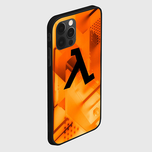 Чехол iPhone 12 Pro Max Half life rusty steel / 3D-Черный – фото 2