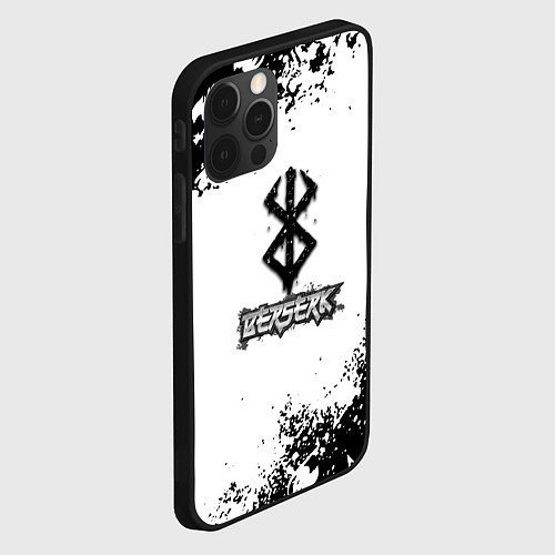 Чехол iPhone 12 Pro Max Хвост феи x Берсерк / 3D-Черный – фото 2