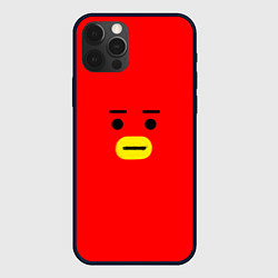 Чехол для iPhone 12 Pro Max BT21 Tata, цвет: 3D-черный