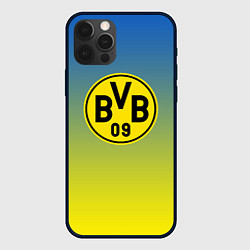 Чехол для iPhone 12 Pro Max Borussia gradient, цвет: 3D-черный