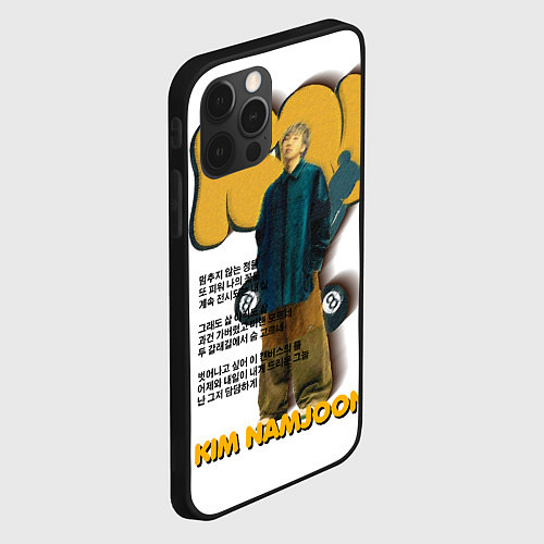 Чехол iPhone 12 Pro Max RM БТС / 3D-Черный – фото 2