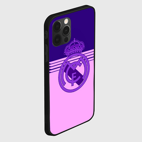 Чехол iPhone 12 Pro Max Real Madred geometry sport / 3D-Черный – фото 2