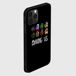 Чехол для iPhone 12 Pro Max Among us game, цвет: 3D-черный — фото 2