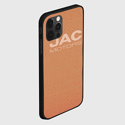 Чехол для iPhone 12 Pro Max Jac motors паттерн охра, цвет: 3D-черный — фото 2