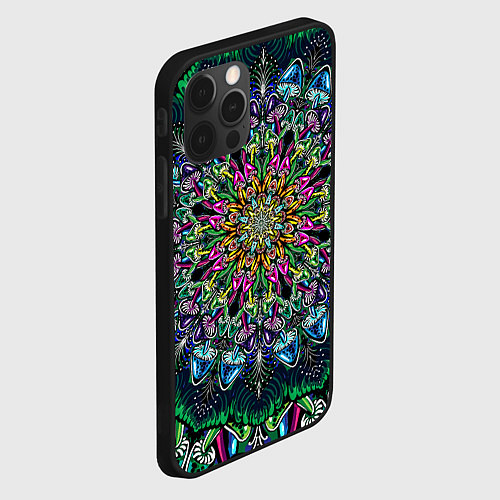 Чехол iPhone 12 Pro Max Поганки / 3D-Черный – фото 2