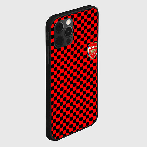Чехол iPhone 12 Pro Max Arsenal текстура клетка / 3D-Черный – фото 2