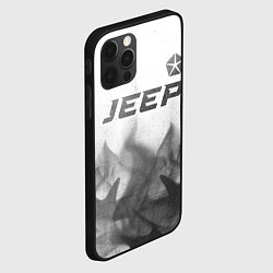 Чехол для iPhone 12 Pro Max Jeep - white gradient посередине, цвет: 3D-черный — фото 2