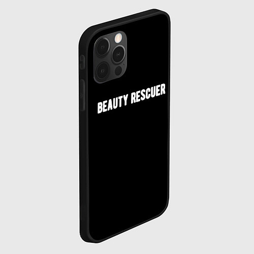 Чехол iPhone 12 Pro Max Beauty rescuer спасатель красоты / 3D-Черный – фото 2