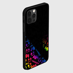 Чехол для iPhone 12 Pro Max Marshmello neon dj, цвет: 3D-черный — фото 2