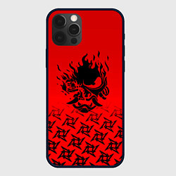 Чехол для iPhone 12 Pro Max Cyberpunk steel samurai, цвет: 3D-черный