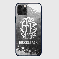 Чехол для iPhone 12 Pro Max Nickelback - grey gradient, цвет: 3D-черный