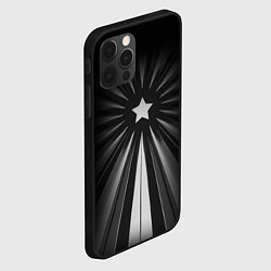 Чехол для iPhone 12 Pro Max Звезда с лучами, цвет: 3D-черный — фото 2