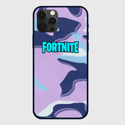 Чехол для iPhone 12 Pro Max Fortnite camo steel, цвет: 3D-черный