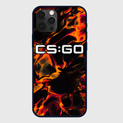 Чехол для iPhone 12 Pro Max Counter Strike red lava, цвет: 3D-черный