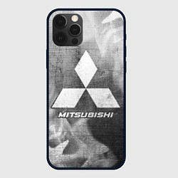 Чехол для iPhone 12 Pro Max Mitsubishi - grey gradient, цвет: 3D-черный