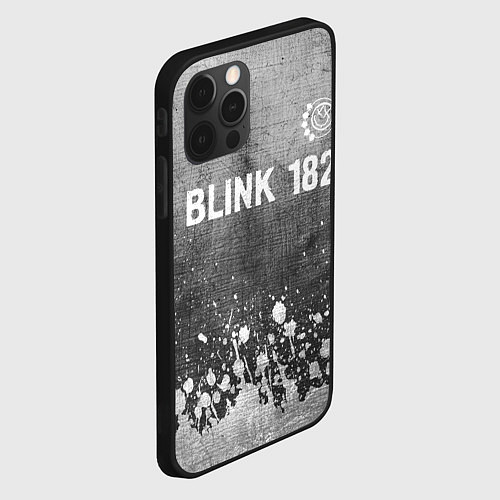 Чехол iPhone 12 Pro Max Blink 182 - grey gradient посередине / 3D-Черный – фото 2