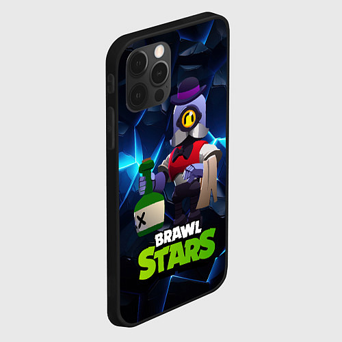 Чехол iPhone 12 Pro Max Brawl stars Барли / 3D-Черный – фото 2