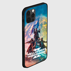 Чехол для iPhone 12 Pro Max Эскалация свободы Helldivers 2, цвет: 3D-черный — фото 2