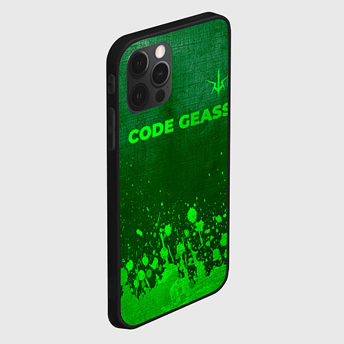 Чехол iPhone 12 Pro Max Code Geass - green gradient посередине / 3D-Черный – фото 2