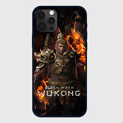 Чехол iPhone 12 Pro Max Строгий король обезьян Black Myth Wukong