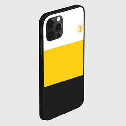 Чехол для iPhone 12 Pro Max Сокрушу пред Ним врагов Его Хризма желтая Патриоты, цвет: 3D-черный — фото 2