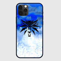 Чехол для iPhone 12 Pro Max The Witcher logo winter, цвет: 3D-черный