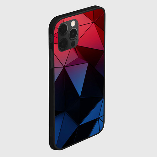 Чехол iPhone 12 Pro Max Абстрактная геометрия polygon / 3D-Черный – фото 2