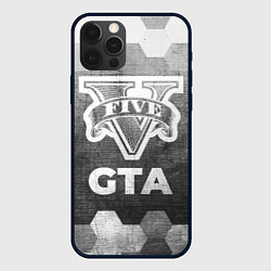 Чехол для iPhone 12 Pro Max GTA - grey gradient, цвет: 3D-черный