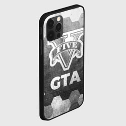 Чехол для iPhone 12 Pro Max GTA - grey gradient, цвет: 3D-черный — фото 2